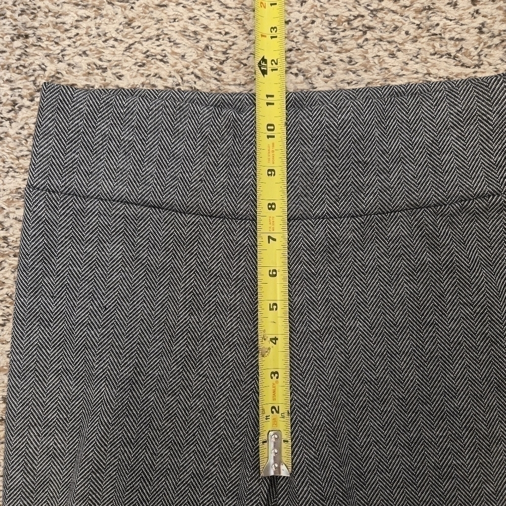 Ashley Blue Petite Black and White Stretch Pants Size Petite Medium - Picture 13 of 16